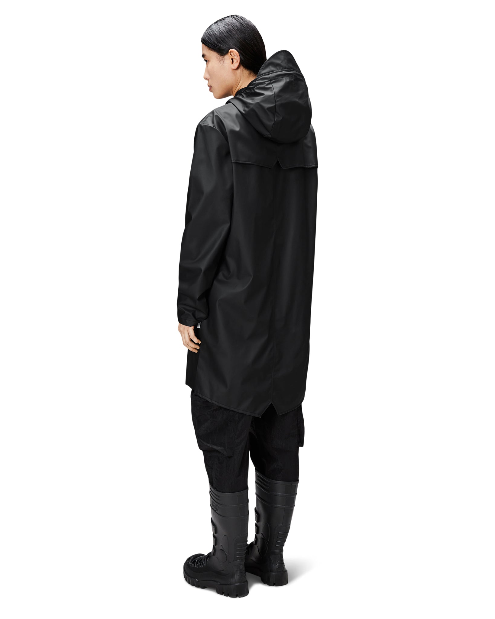 Chubasquero Long Jacket - Black (Unisex)