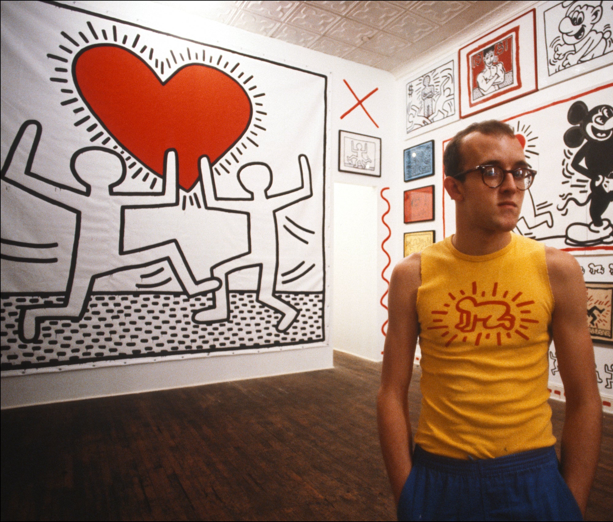 El idilio de Keith Haring con las camisetas gráficas