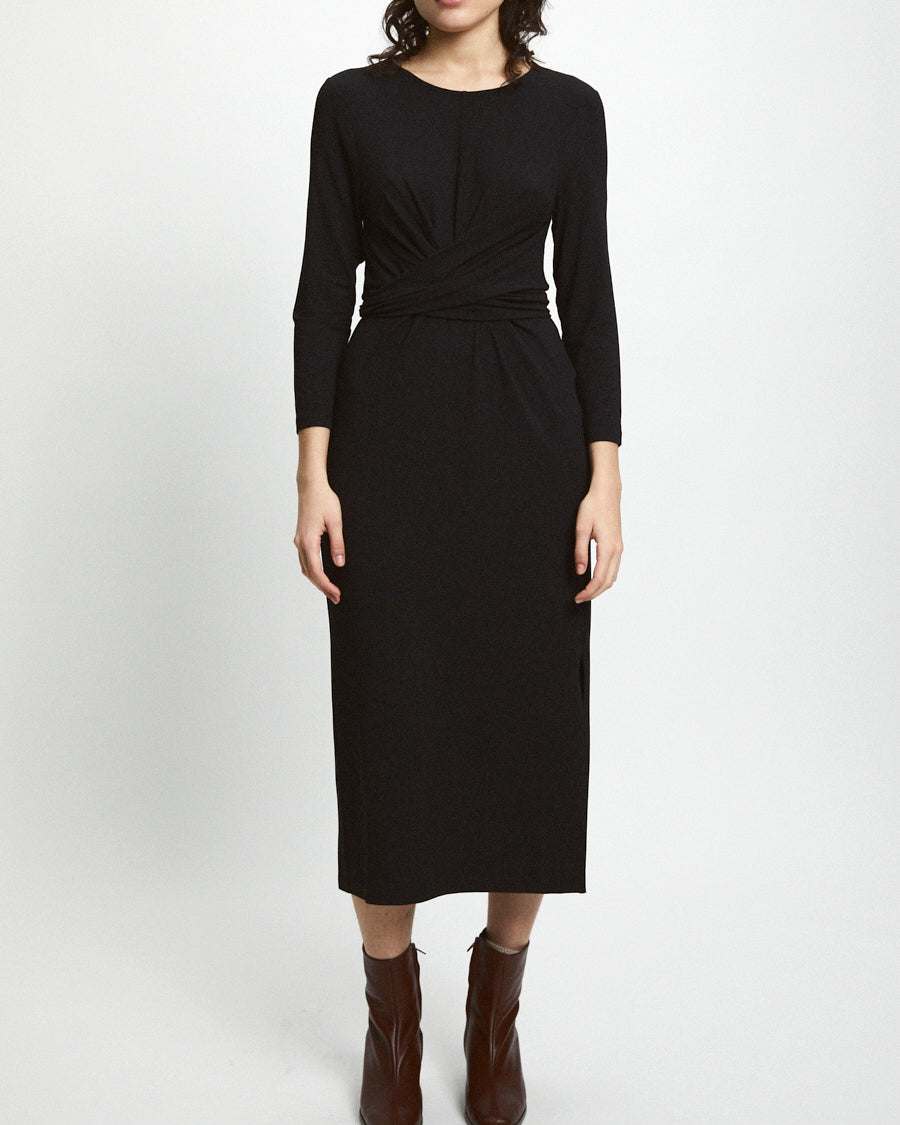 Walsh Knitted Dress - Black