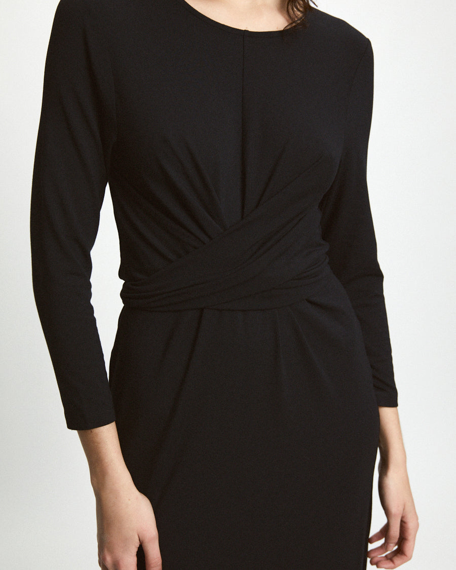 Walsh Knitted Dress - Black