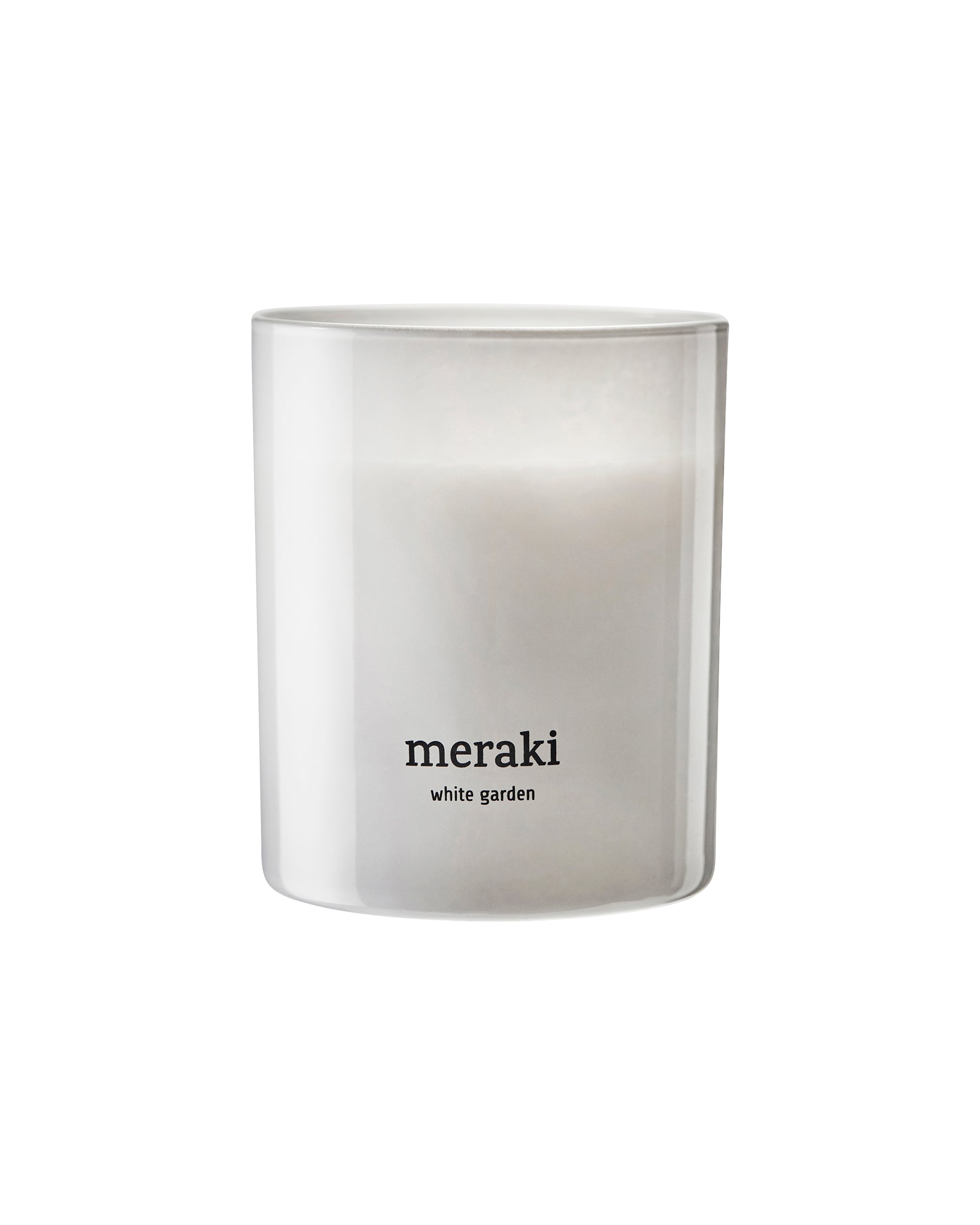 White garden Scented candle