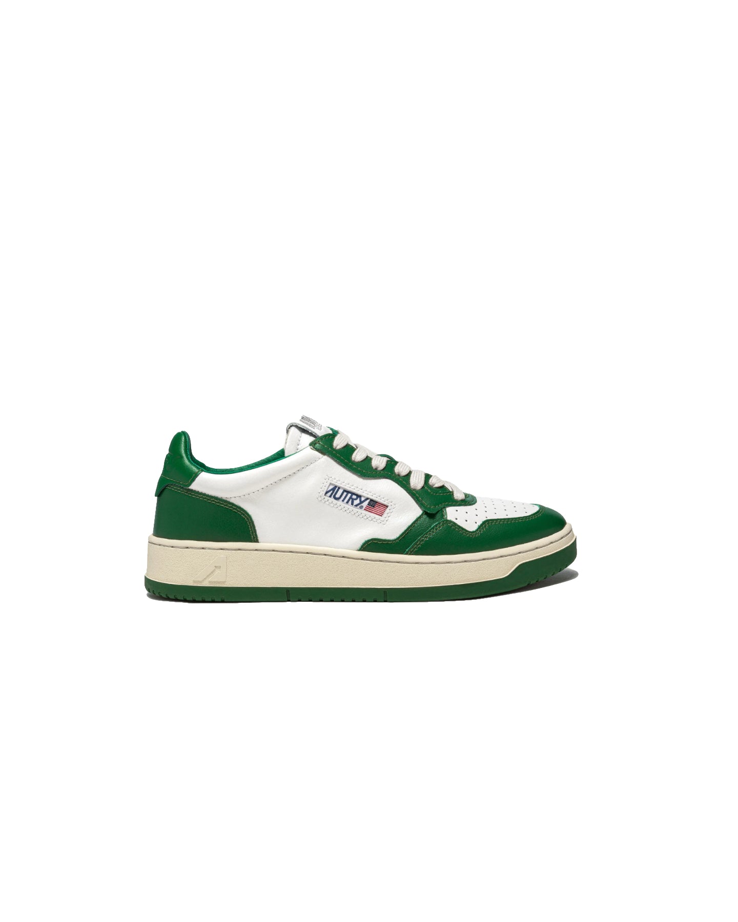 Autry Two-Tone Medalist WB03 Shoes - White/Green