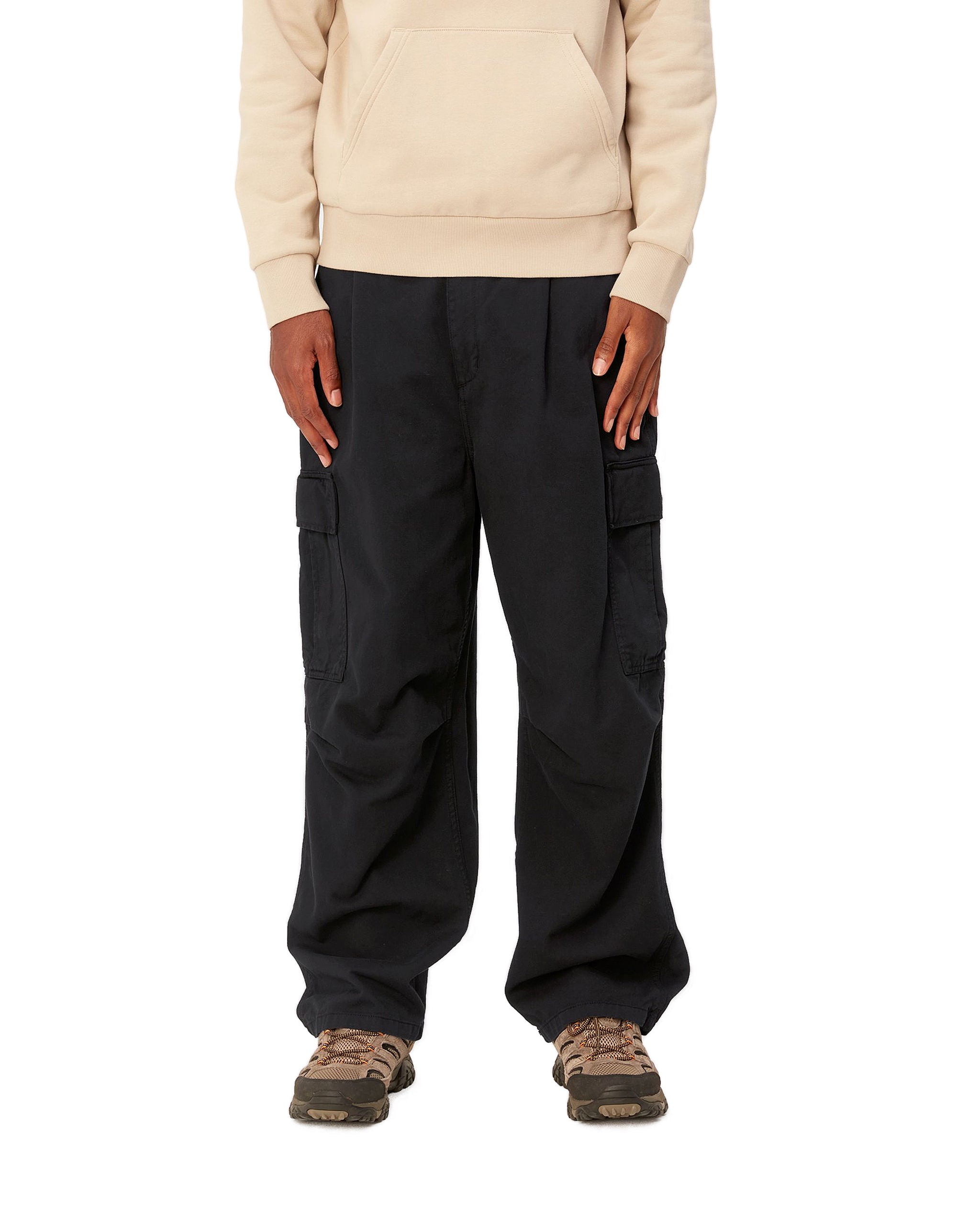 Cole Cargo Pant - Black (garment dyed)