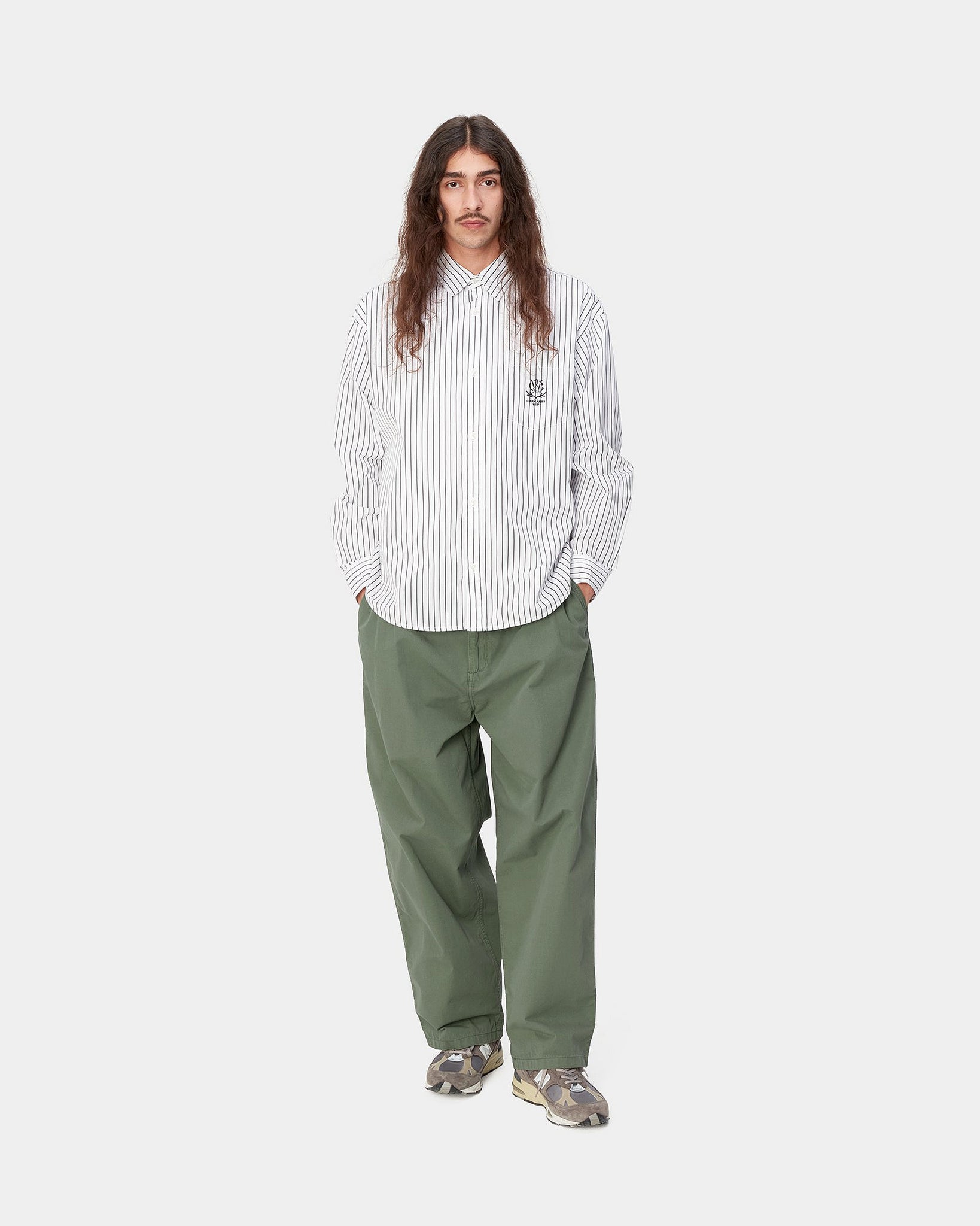 Pantalon Colston - Dollar Green (teint en pièce)