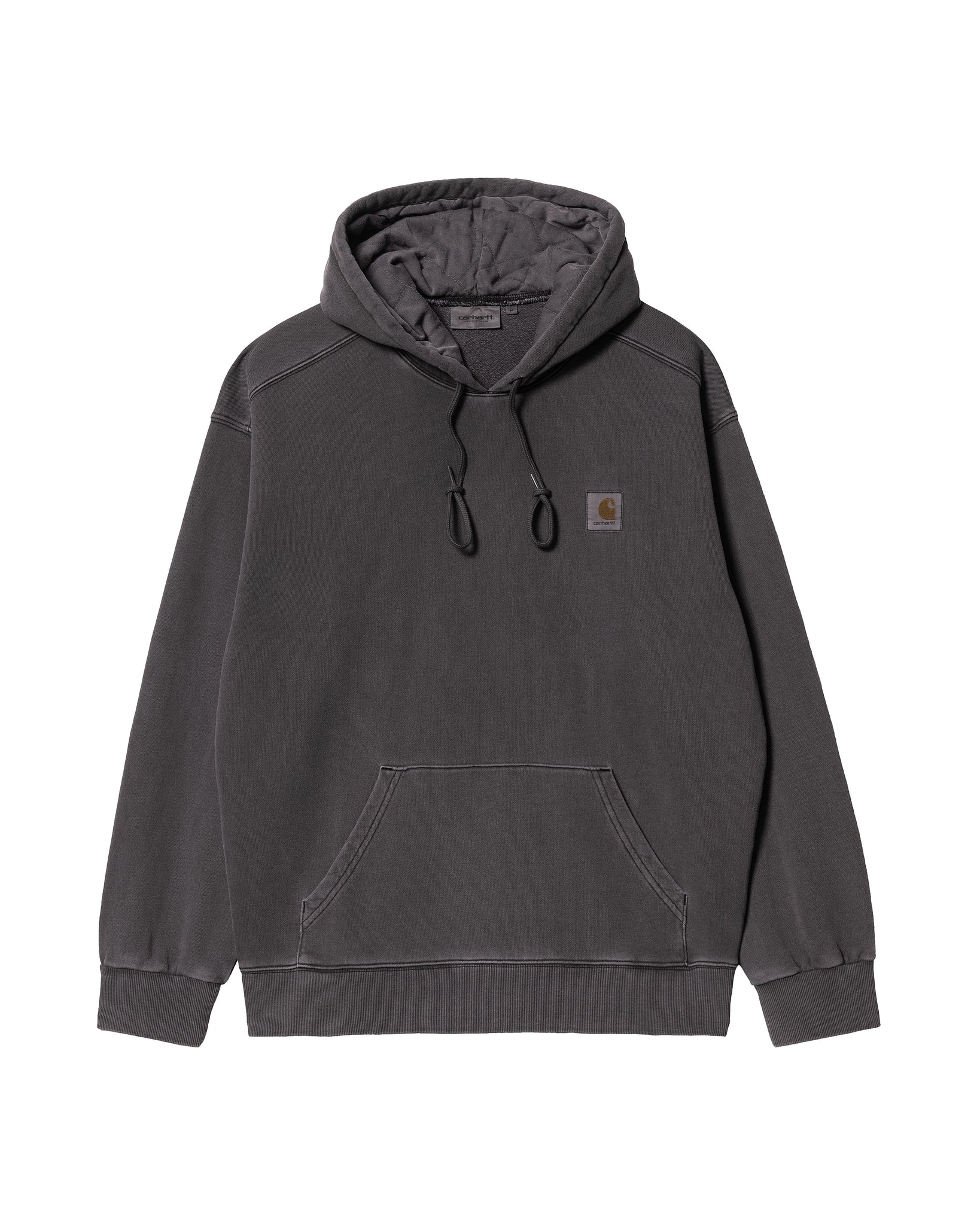 Hooded Nelson Sweatshirt - Charcoal (garment dyed)