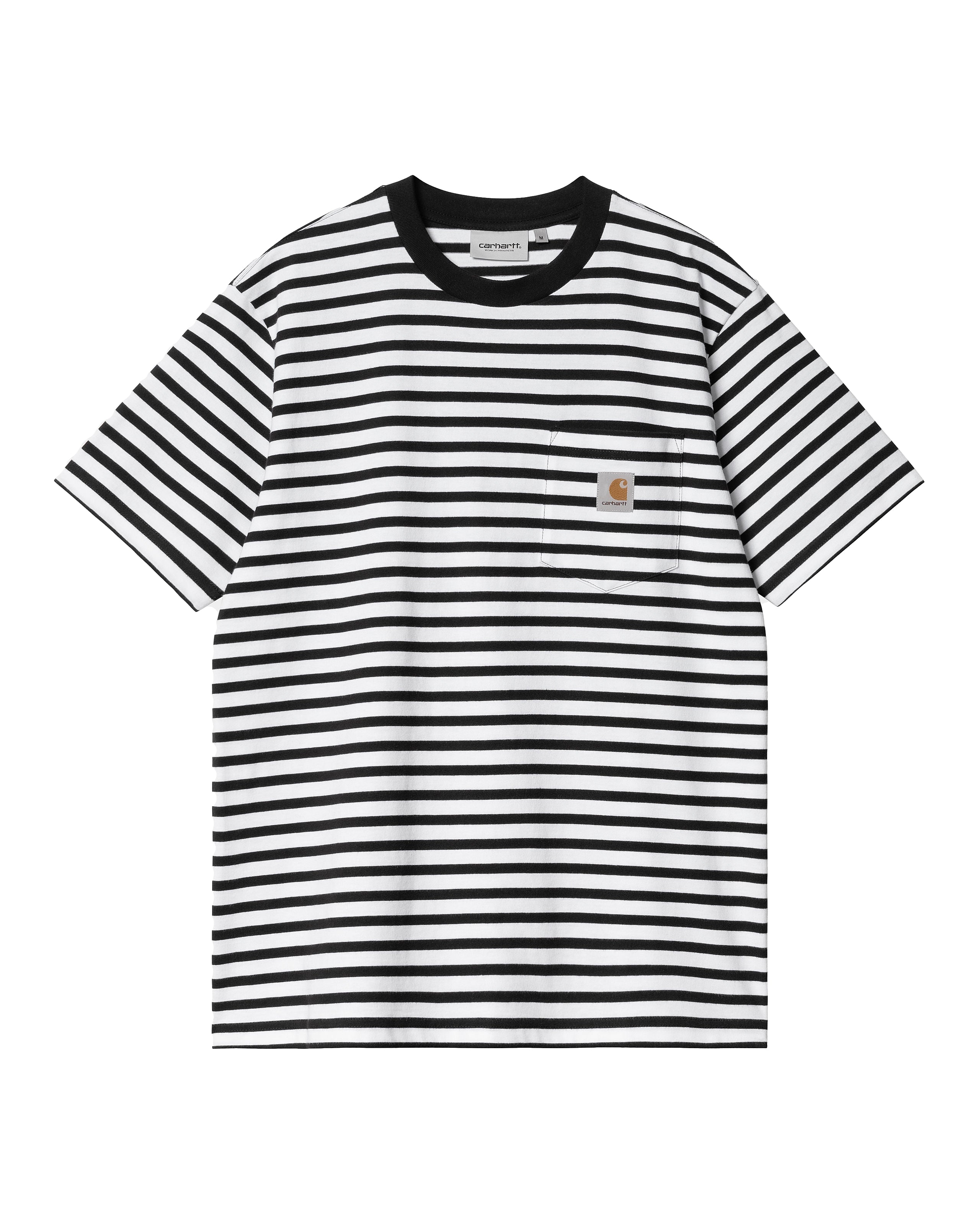 SS Seidler Pocket T-Shirt - Stripe Black/White