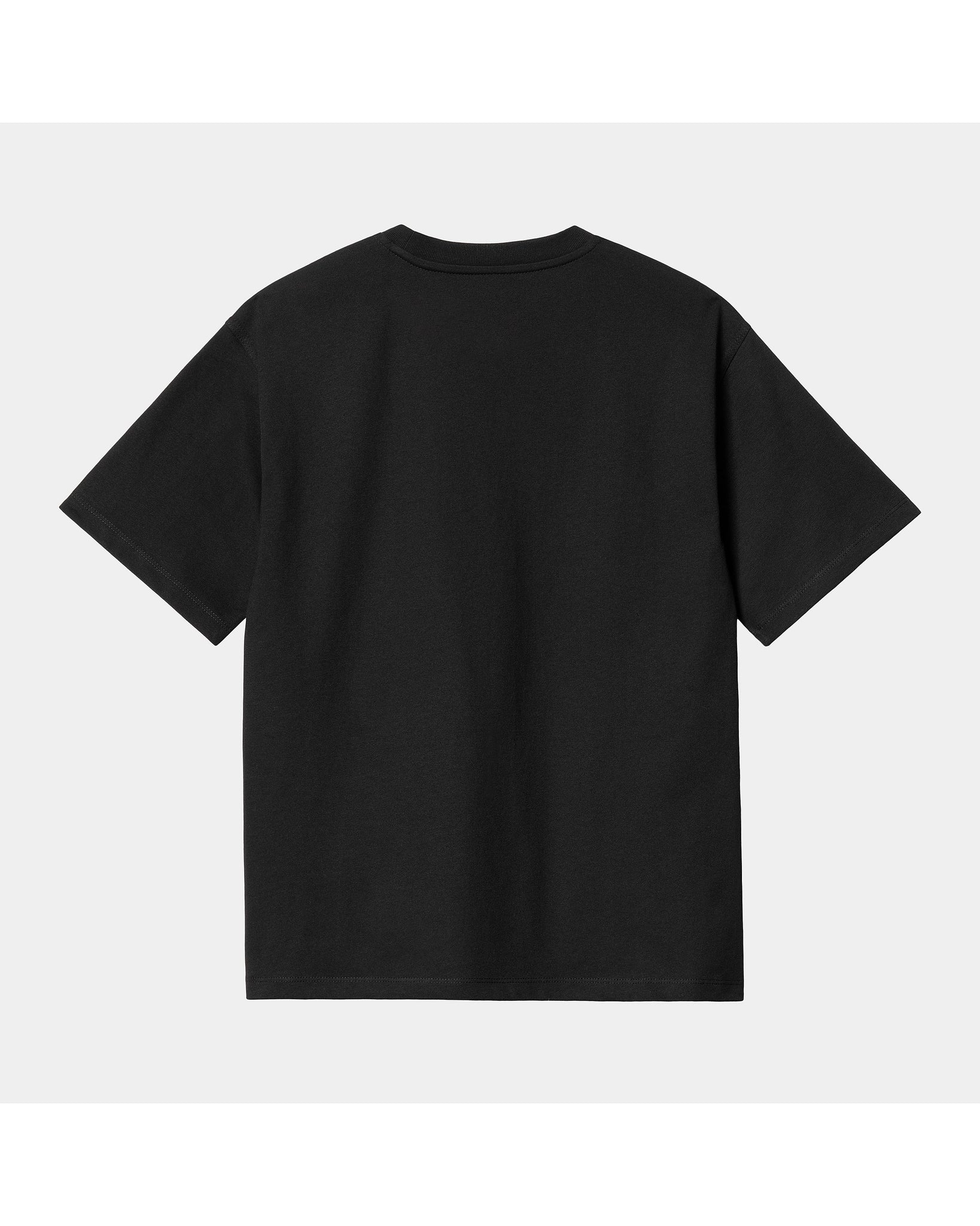 W SS American Script T-Shirt - Black