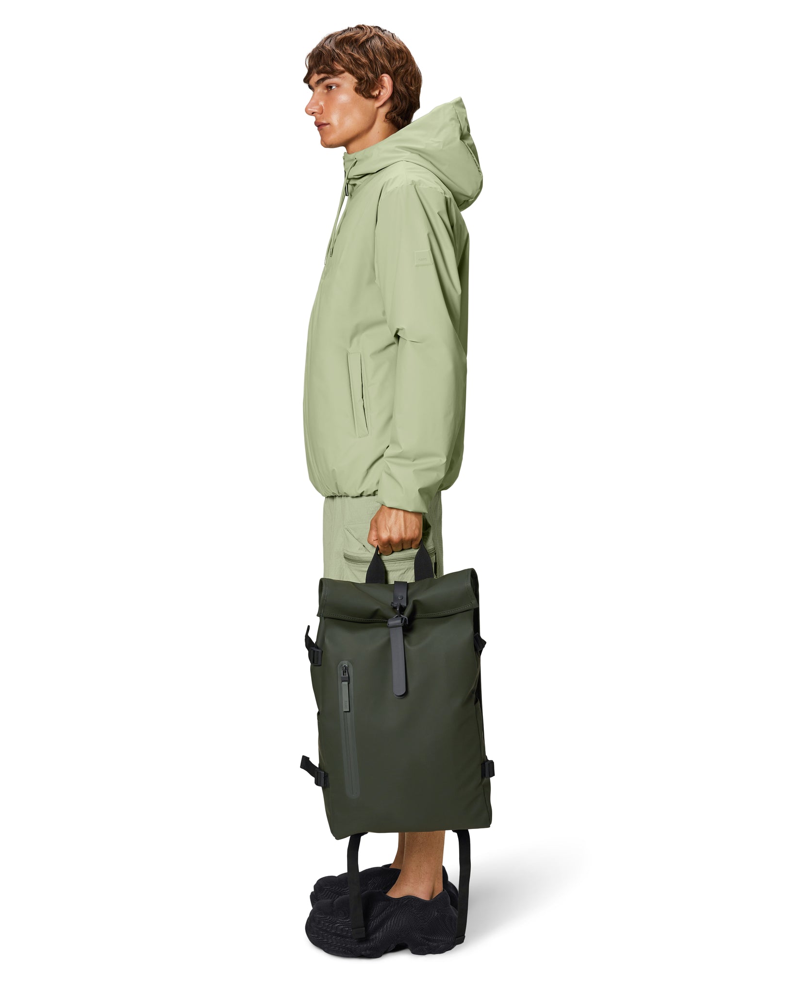 Rolltop Rucksack Large Backpack - Green