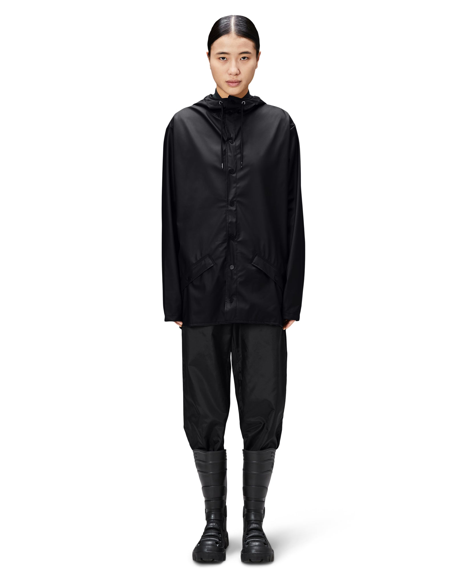 Jacket Raincoat - Black (Unisex)