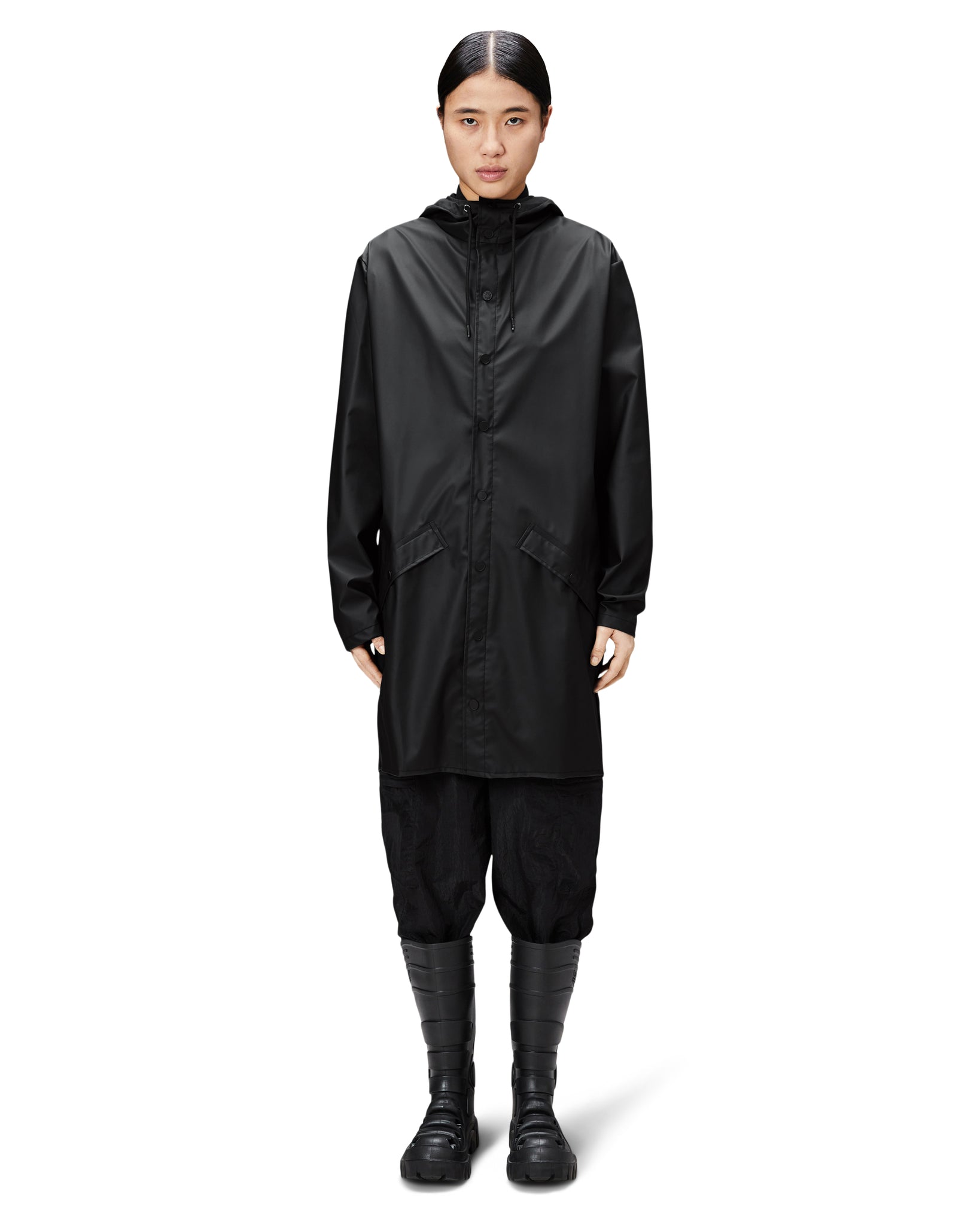 Imperméable Long Jacket - Noir (Unisexe)