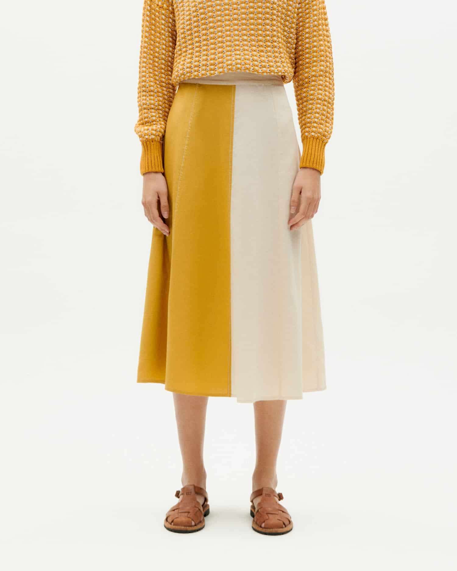 Patched Sofia Skirt - Yellow
