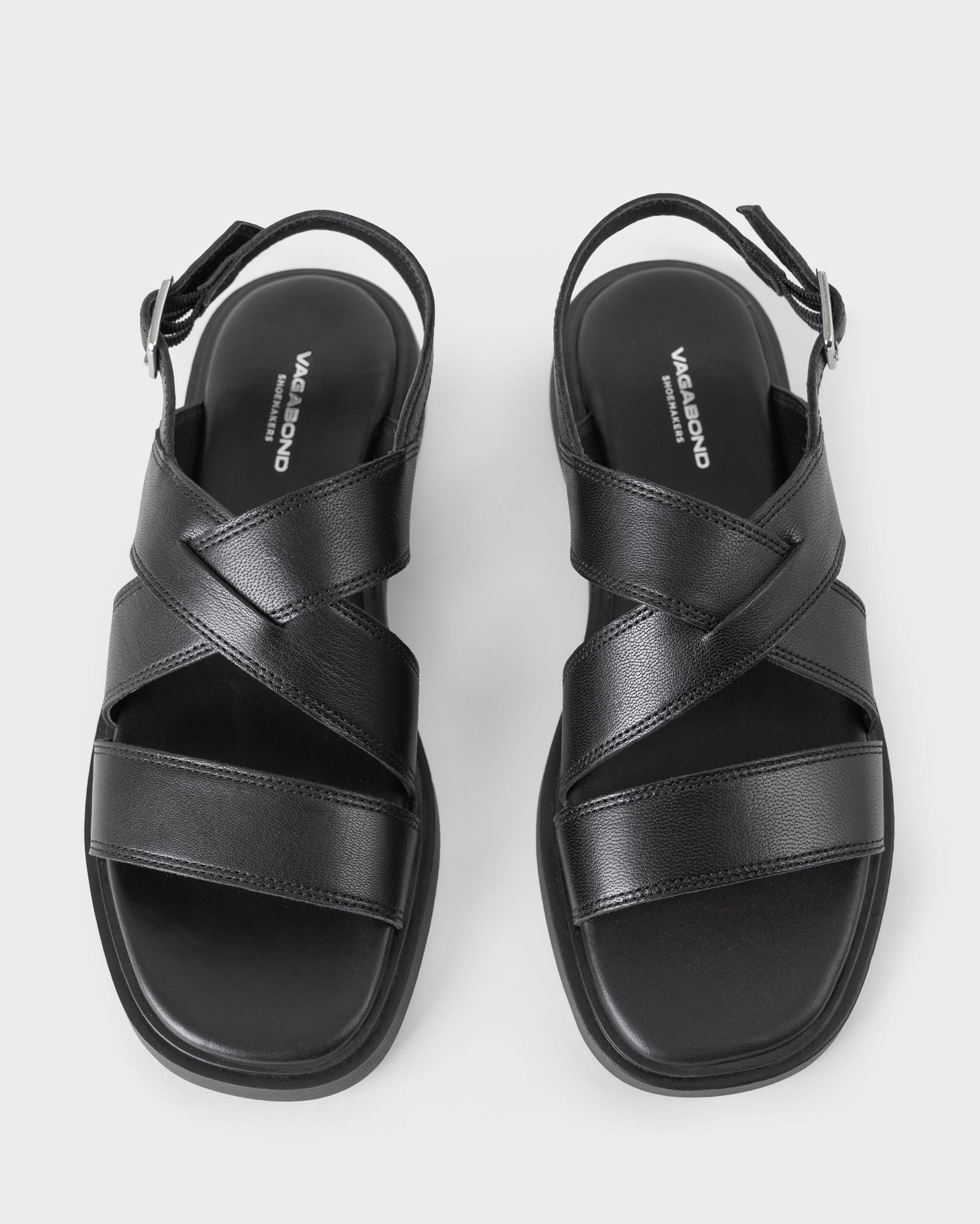 Connie (5757-401-20) Sandals - Black Leather