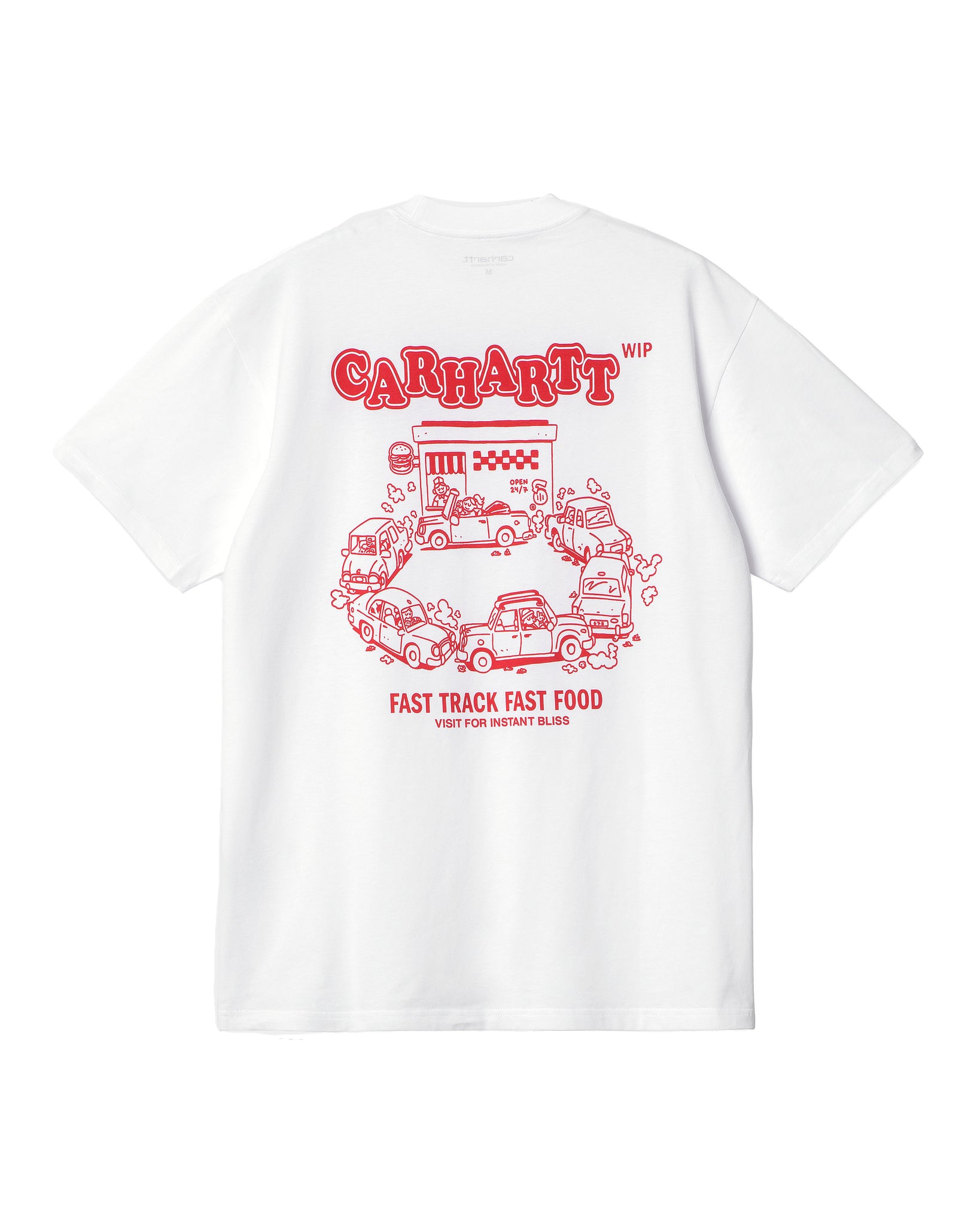 S/S Fast Food T-Shirt - White/Red