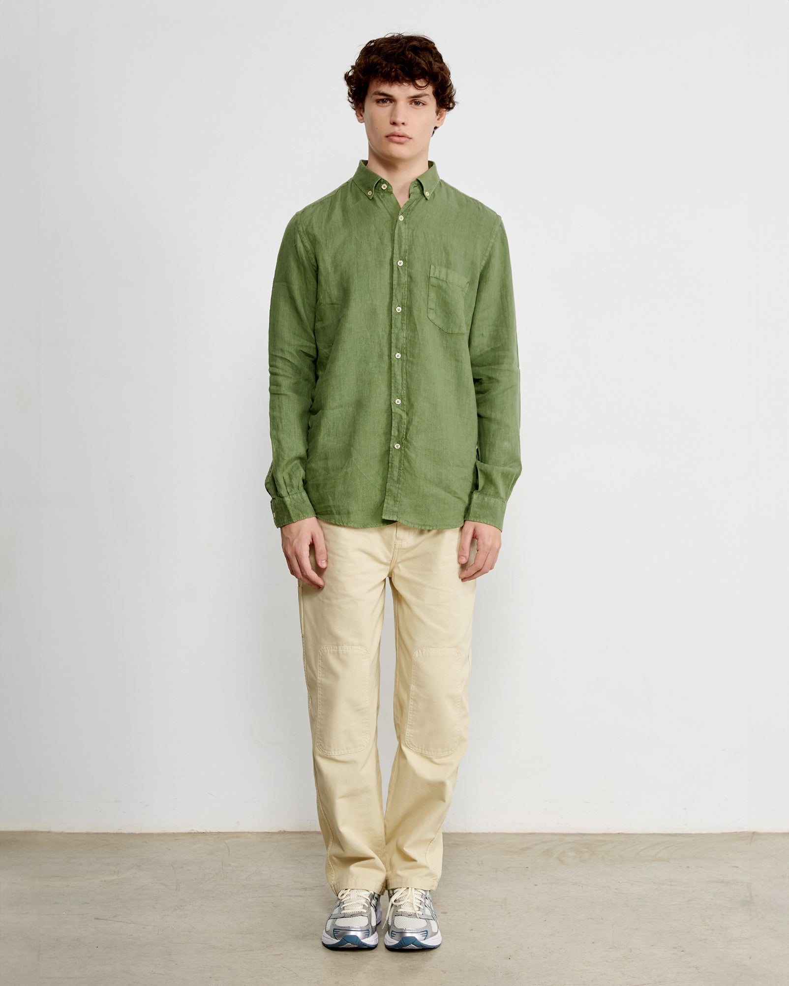 Linen shirt - Olive