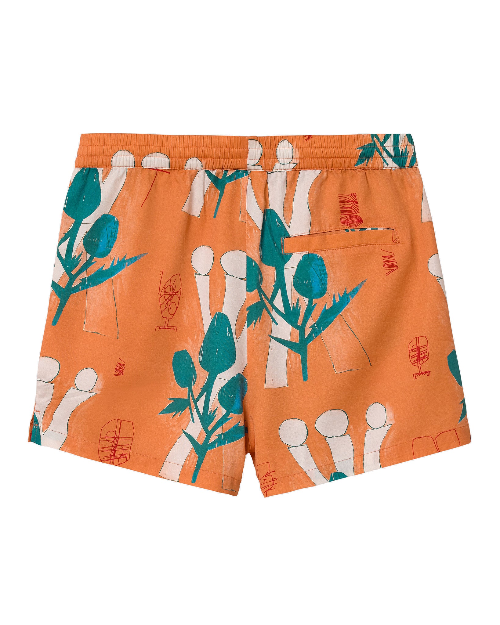 Carhartt WIP W | Shorts W Tom Król Flowers - Shrimp