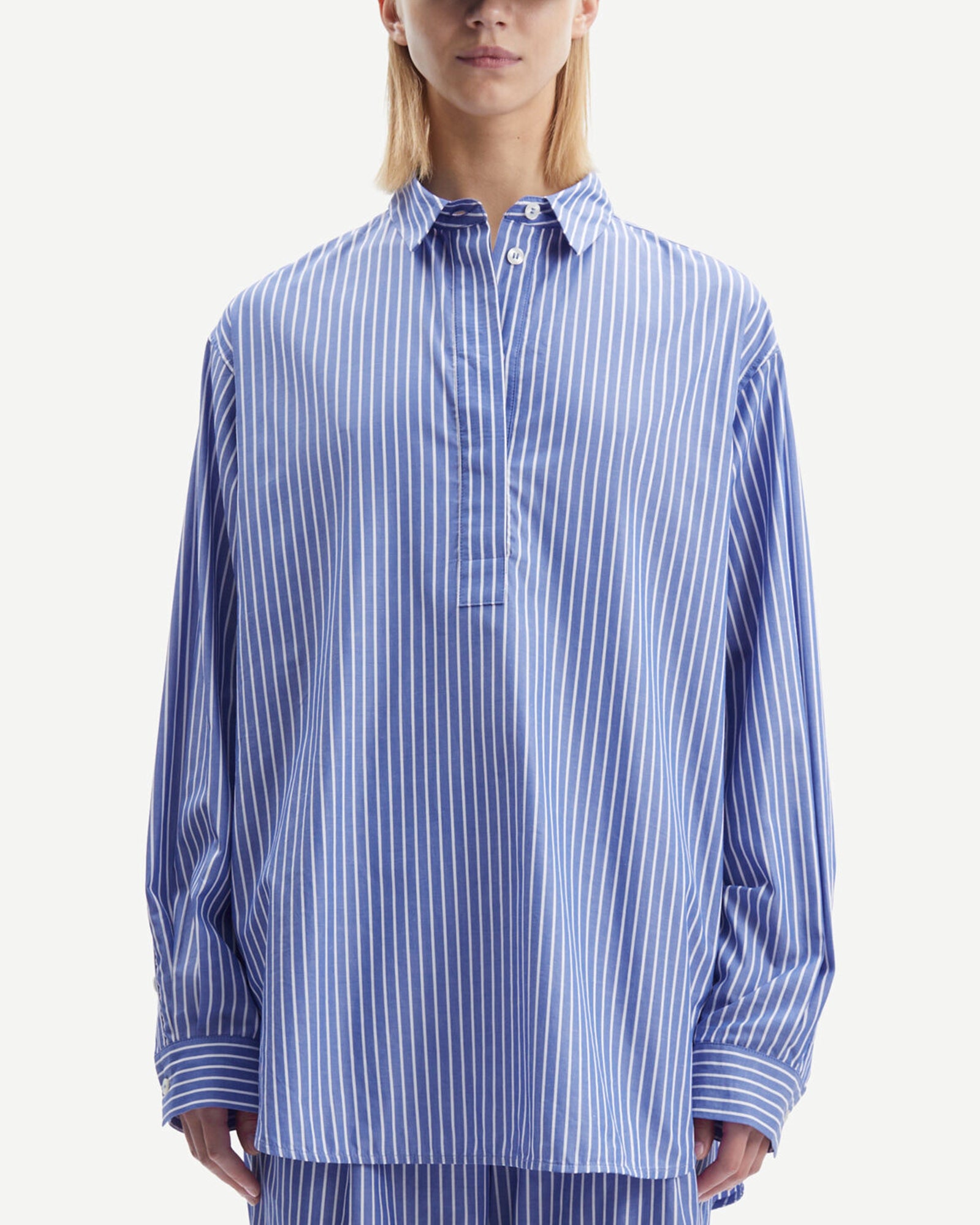 Camisa Alfrida HP 14765 - Blue White Stripes